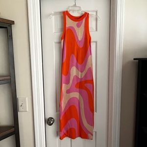 Retro style mod sweater dress